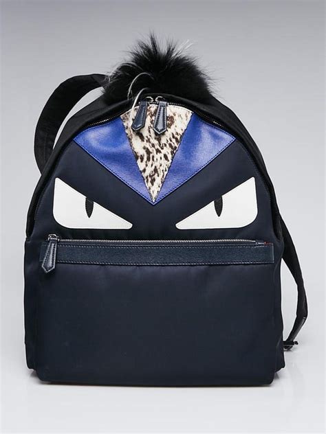 fendi 7vz012|7VZ012 Monster Eyes Backpack Nylon – Keeks Designer Handbags.